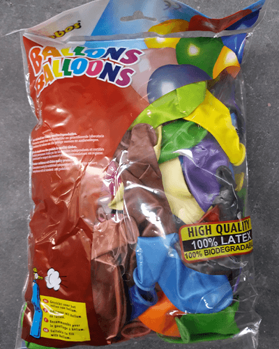 Assorti-Ballonnen-The-Balloon-FactoryNr-1058 Ballon no. 14 metallic/parel