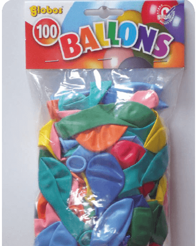 Assorti-Ballonnen-The-Balloon-FactoryNr-1099 Ballon no. 8 pastel, zak met kopkaart
