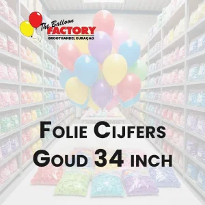 Folie Cijfers Goud 34 inch - The Balloon Factory Groothandel Curacao Folie Cijfers Goud 34 inch - The Balloon Factory Groothandel Curacao