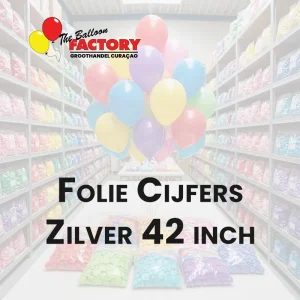 Folie Cijfers Zilver 42 inch - The Balloon Factory Groothandel Curacao Folie Cijfers Zilver 42 inch - The Balloon Factory Groothandel Curacao
