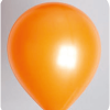 Ballon no. 14 metallic oranje