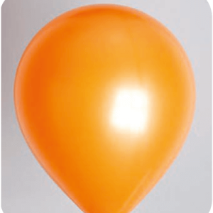 Metallic-Parel-Ballonnen-The-Balloon-FactoryNo-24 Ballon no. 5 metallic oranje