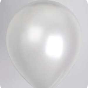 Metallic-Parel-Ballonnen-The-Balloon-FactoryNo-26 Ballon no. 5 metallic zilver