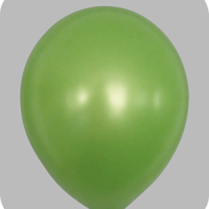 Ballon no. 12 metallic grasgroen