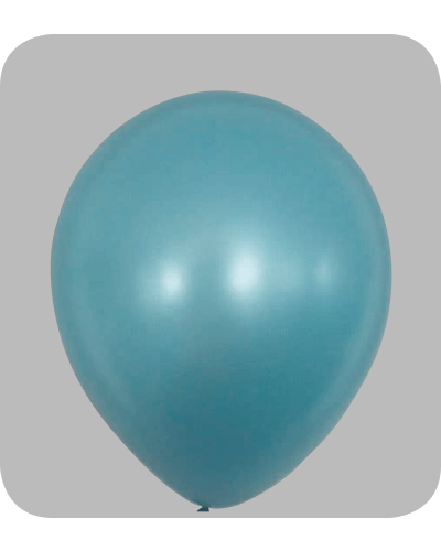 Metallic-Parel-Ballonnen-The-Balloon-FactoryNo-39 Ballon no. 12 metallic aqua