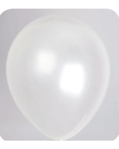 Metallic-Parel-Ballonnen-The-Balloon-FactoryNo-72 Ballon no. 10 parel wit