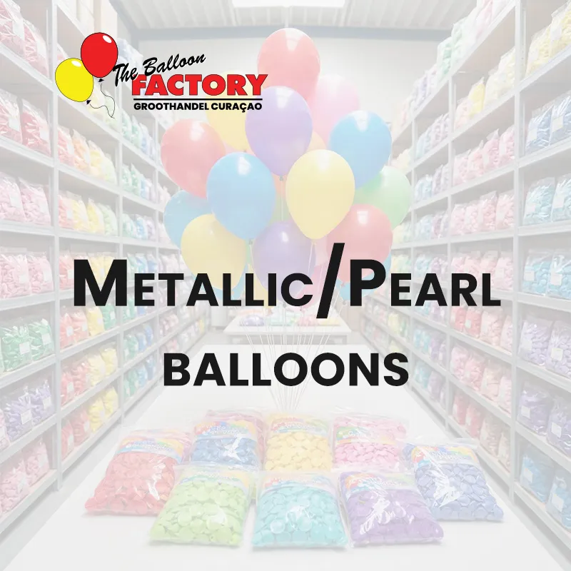 Metallic Parel ballonnen - The balloon factory Groothandel Curaçao