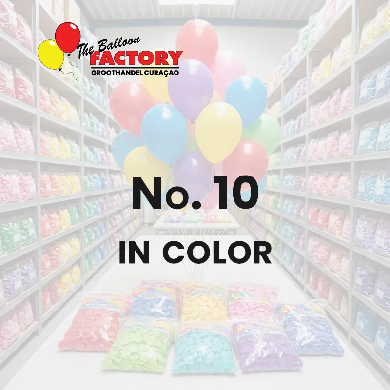 No. 10 on color - The Balloon Factory GroothandelmCuraçao