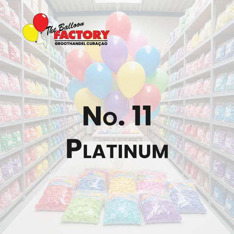 No. 11 Platinum - The Balloon Factory GroothandelmCuraçao