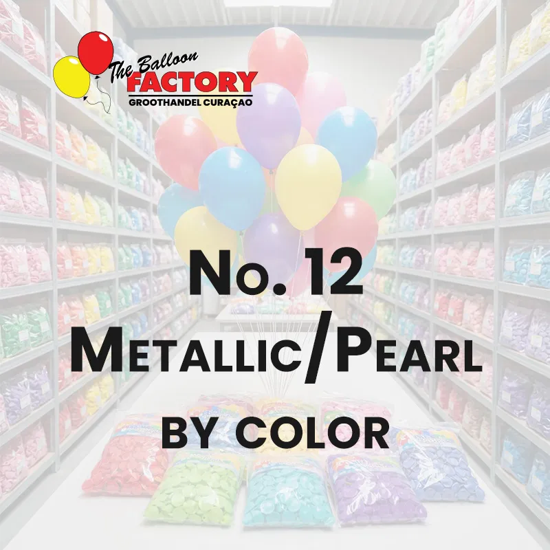 No. 12 Metallic_Parel op kleur - The balloon factory Groothandel Curaçaoo