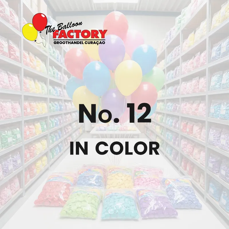 No. 12 on color - The Balloon Factory GroothandelmCuraçao