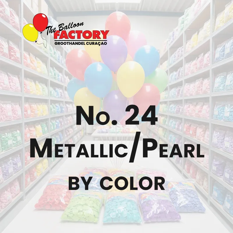 No. 24 Metallic_Parel op kleur - The balloon factory Groothandel Curaçaoo
