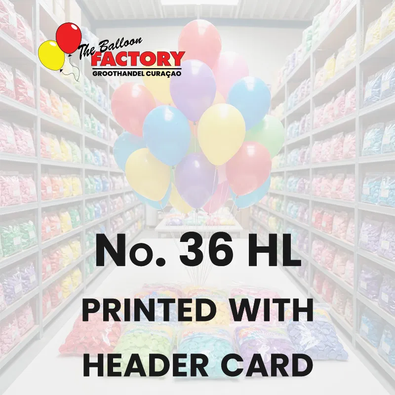No. 36 HL Bedrukt met kopkaart The Balloon Factory Curacao copy