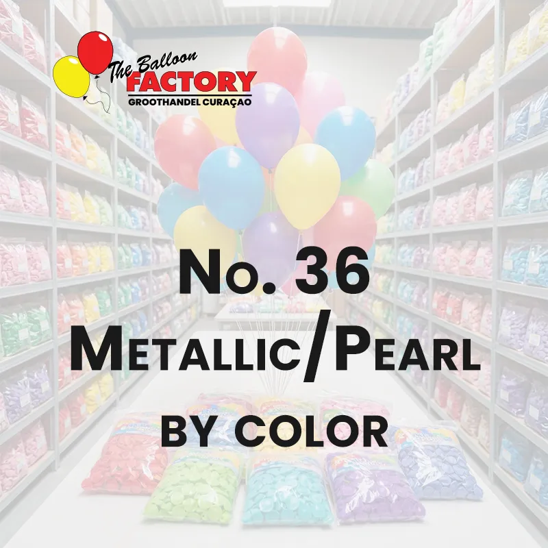 No. 36 Metallic_Parel op kleur - The balloon factory Groothandel Curaçaoo