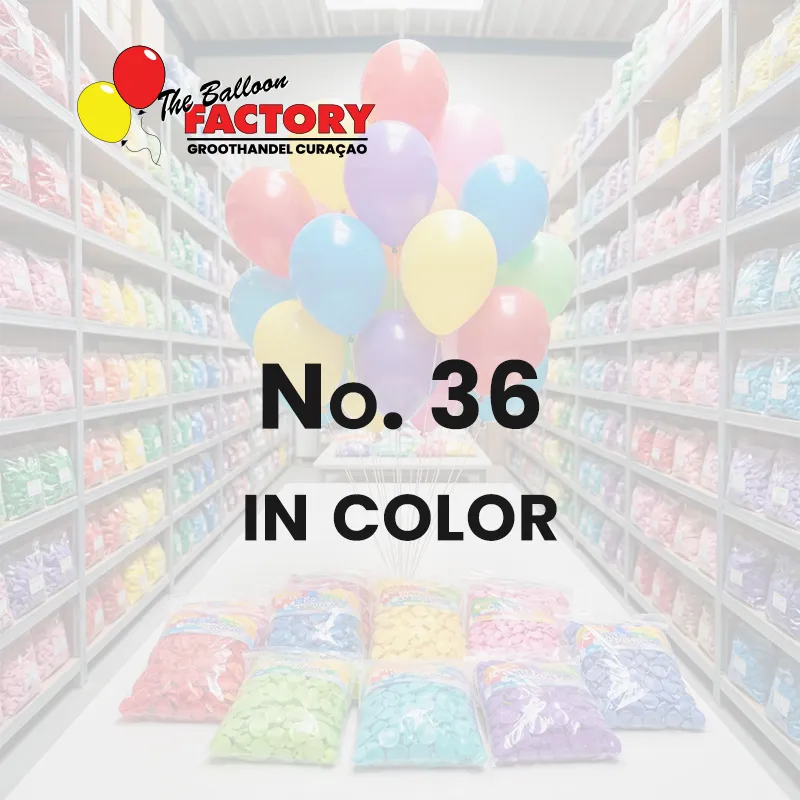 No. 36 on color - The Balloon Factory GroothandelmCuraçao