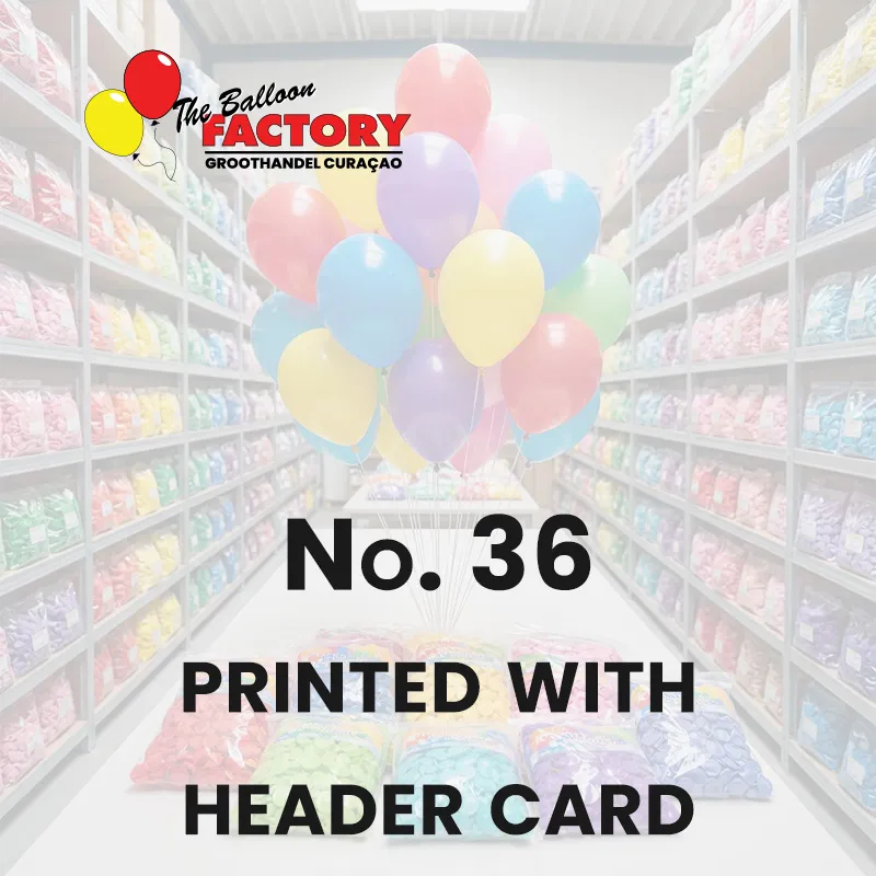 No. 36 Bedrukt met kopkaart The Balloon Factory Curacao copy