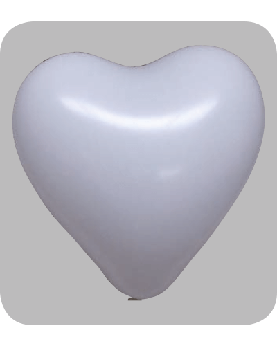 Pastel Decoration Heart Balloons No-04 Hartballon no. 28 wit