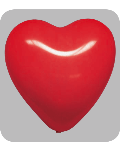 Pastel Decoration Heart Balloons No-58 Hartballon no. 5 kristal kersenrood