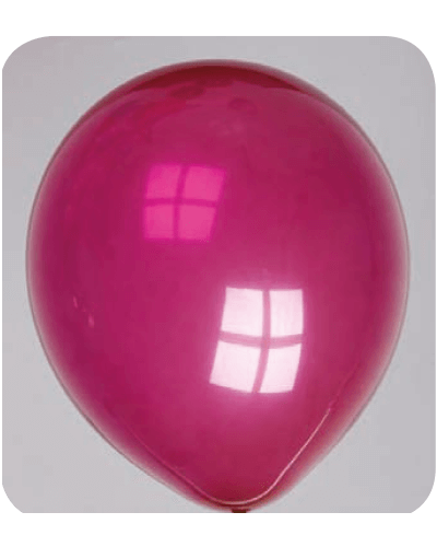 Pastel-decoratie-ballonnenNo-51 Ballon no. 5 kristal robijnrood