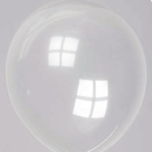 Pastel-decoratie-ballonnenNo-57 Ballon no. 10 kristal transparant