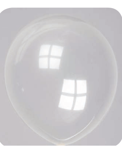 Pastel-decoratie-ballonnenNo-57 Ballon no. 24 kristal transparant