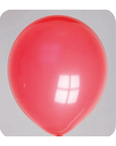 Pastel decoration balloons No-6 Ballon no. P-29E plat rood