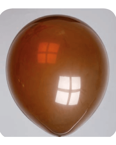 Pastel-decoratie-ballonnenNo-67 Ballon no. 12 kristal koffiebruin