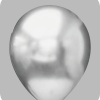 Ballon no. 11 platinum silver 50x