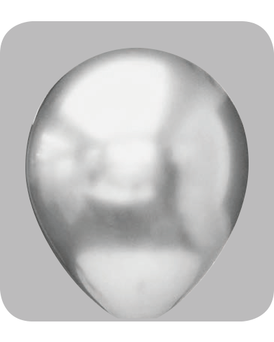 Platinum-Ballonnen-The-Balloon-FactoryNo-26-PM Ballon no. 5 platinum silver