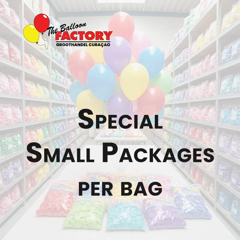 Speciale Kleinverpakkingen per zak - The Balloon Factory GroothandelmCuraçao