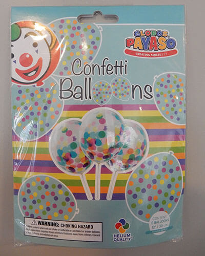 Speciale-kleinverpakkingen2610 BALLONS MET CONFETTI