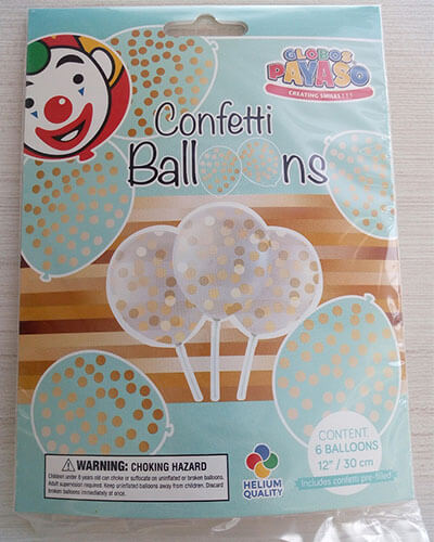 Speciale-kleinverpakkingenConfetti-Gold-Front-2601 BALLONS MET CONFETTI NO. 12