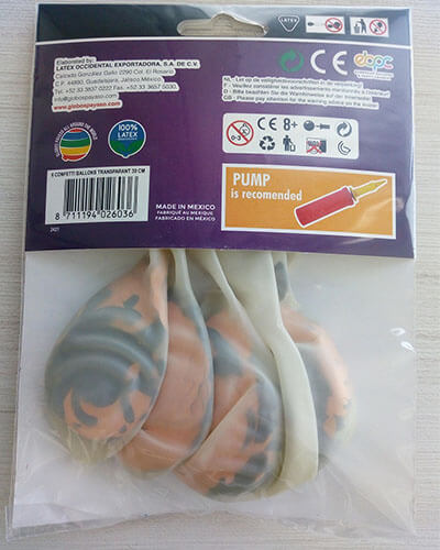 Speciale-kleinverpakkingenHalloween-back-2604 BALLONS MET CONFETTI NO. 12