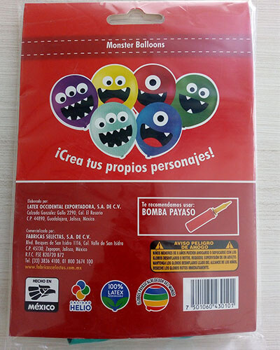 Speciale-kleinverpakkingenMonster-Back-1758 SET MONSTER BALLONS