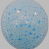 The-Balloon-Factory-Bedrukte-Ballonnen-1052-met-sterren Ballon no. 12 assorti kleuren met sterren, harten, bloemen, lippen en stippen