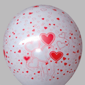 The-Balloon-Factory-Bedrukte-Ballonnen-1057 Ballon no. 12 wit met harten