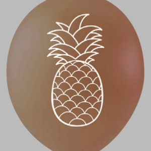Ballon no. 12 sienna met ananas