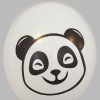 Ballon no. 12 wit met panda