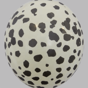 The-Balloon-Factory-Bedrukte-Ballonnen-1361 Ballon no. 12 ivoor met cheetah-motief