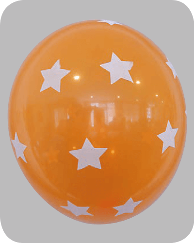 The-Balloon-Factory-Bedrukte-Ballonnen-1664 Ballon no. 12 pastel/deco assorti met sterren