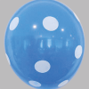 Ballon no. 12 deco limoengroen met stippen
