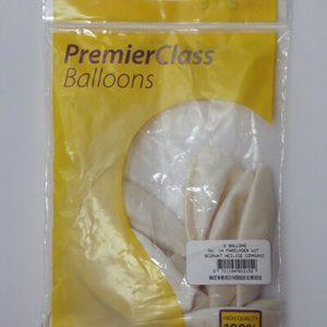 COMMUNIEBALLONS - parel wit