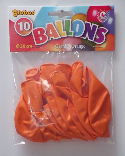 The-Balloon-Factory-Klein-Verpakkingen-2061 DECORATIEBALLONS - ORANJE