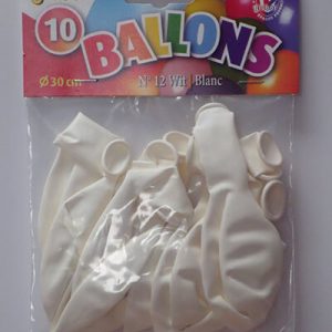 DECORATIEBALLONS - WIT