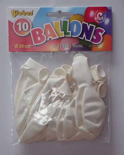 The-Balloon-Factory-Klein-Verpakkingen-2081 DECORATIEBALLONS - WIT