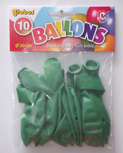 The-Balloon-Factory-Klein-Verpakkingen-2094 DECORATIEBALLONS - DONKERGROEN