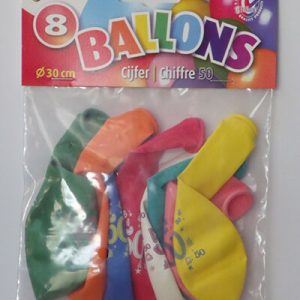 NUMBER BALLOONS 50