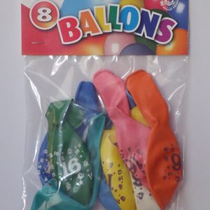 NUMBER BALLOONS 16
