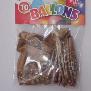 NUMBER BALLOONS 50 METALLIC