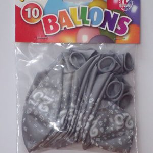 The-Balloon-Factory-Klein-Verpakkingen-2188 NUMBER BALLOONS, 25 METALLIC